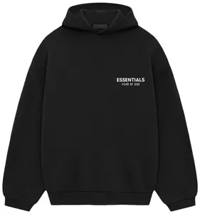 Fear of God Essentials Fleece Hoodie FW24 Black Fear of God Essentials Fleece Hoodie FW24 Black