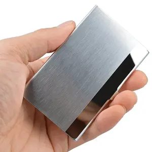 Stainless Steel Card Holder Case - Pocket Metal Wallet for Business, ID, Credit - Durable Design for Secure Storage