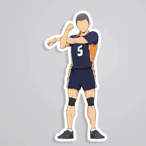 Tanaka Stretching Anime Stickers