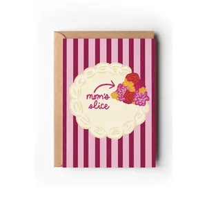 Mom's Special Slice of Cake Greeting Card