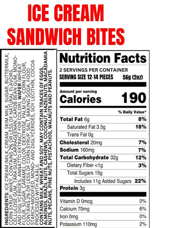 Freeze Dried VANILLA Ice Cream Sandwich Bites - TikTok Viral - Crunchy Ice Cream - Astronaut Candy