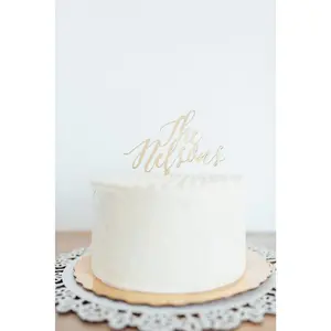 "Custom Family Name" Cake Topper