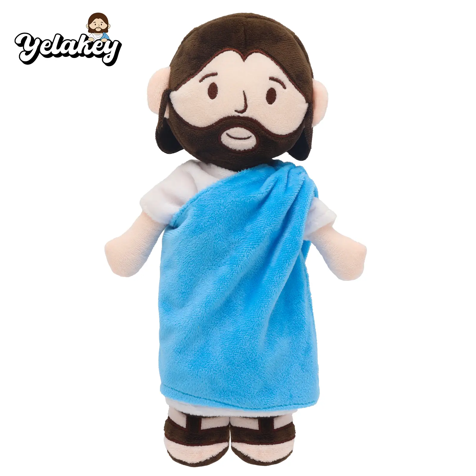 Yelakey Jesus Plush Toy, Soft and Comfy Plushies for Kids and Adults, Religious Party Favors Gifts for Kids, Religious Gift, Christian Baptism Gift, T