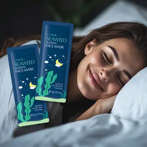 Seaweed Sleep Mask 3g/packet, Moisturizing Nourishing Firming Skin, Reduces Fine Lines, Improves Dull Skin Tone, Portable Travel Essential