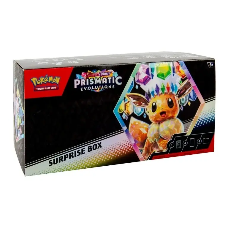 will there be booster boxes for prismatic evolutions Scarlet & Violet Prismatic Evolutions Surprise Box main image 1