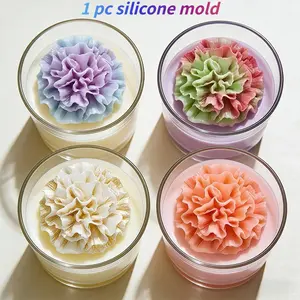 3D Cool Carnations Candle Mold, Perfect for Resin Crafts, Handmade Crafts, Scented Candles, Soap, Gypsum, Clay, Home Decor, Mother's Day Gift