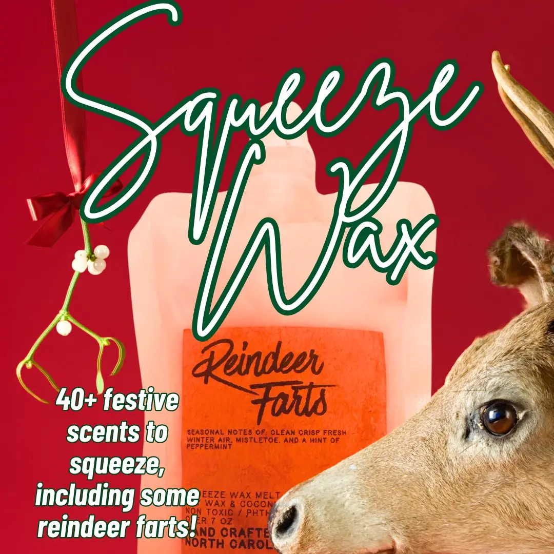 Squeeze Wax - Large Squeezable Wax - Over 7.5 oz inside! - Handmade with over 40 different scents and more to come!!!!