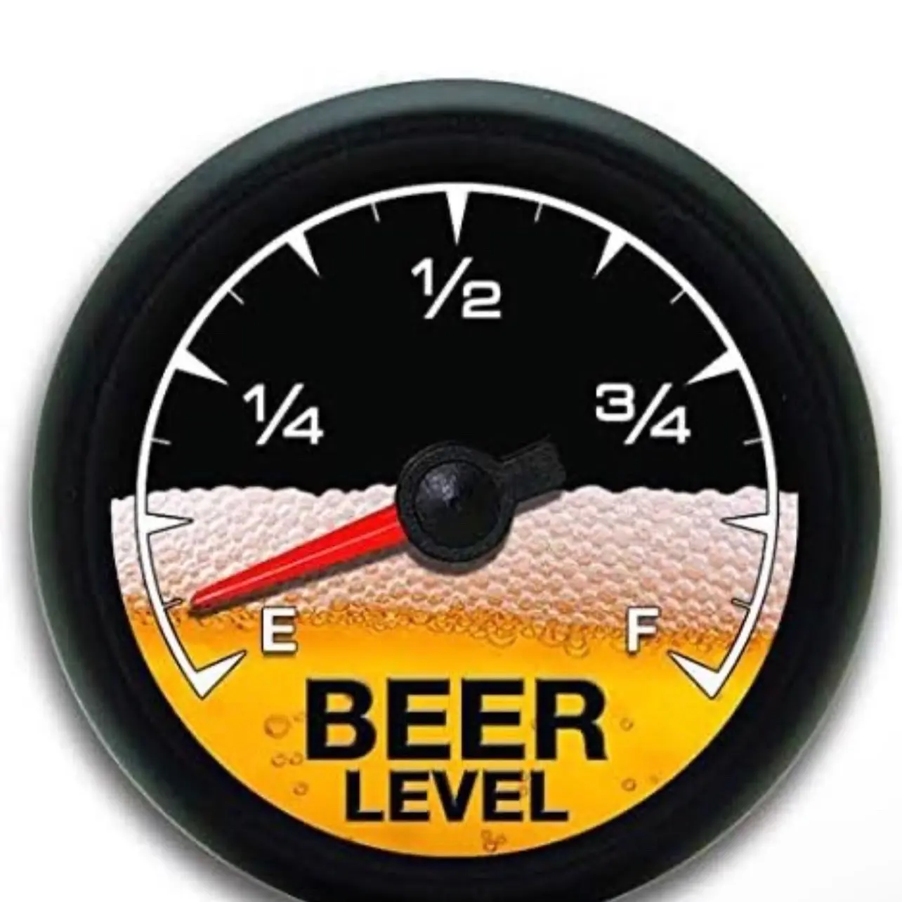 2 Pack - 3 x 3 Circle Vinyl Decals. “Beer Meter” Adult Humor, Great for Cars, Coolers, SXS’s Motorcycles & laptops.