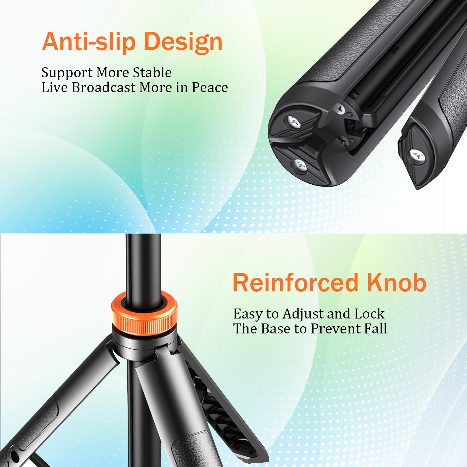 Upgraded 61" Phone Tripod with Wireless Remote & Selfie Stick | All-in-One, Travel-Friendly Stand for iPhone 13-17& Android Upgraded 61" Phone Tripod with Wireless Remote & Selfie Stick | All-in-One, Travel-Friendly Stand for iPhone 13-17& Android