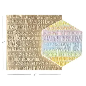 Parchment Texture Sheets - Birthday Text