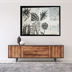 Simply Intricate Art - Doodle-a-Day #1-7 - Unique Art Piece - One of a kind art