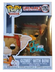 Funko Pop Gizmo with Bow Signed Joe Dante #1753