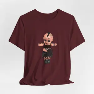 Goth Kewpie Baby Doll Tee - Unique Adult Shirt, Unisex Jersey T-Shirt, Halloween Tee, Alternative Style Top, Gothic Clothing Gift Casual Cotton