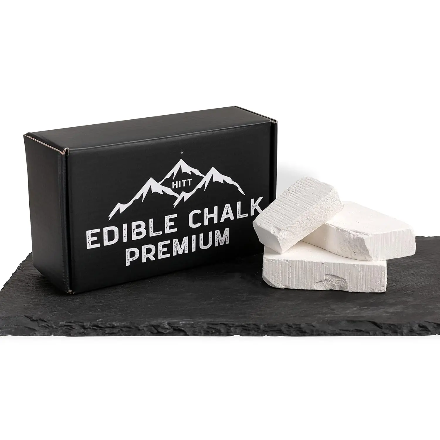 HITT Premium Belgorod Edible Chalk — Satisfying Crunchy Chalk Chunks for Eating, PICA Cravings and ASMR Food Content Creators — Organic, Zero Additives, No Impurities — 7 oz / 200 g