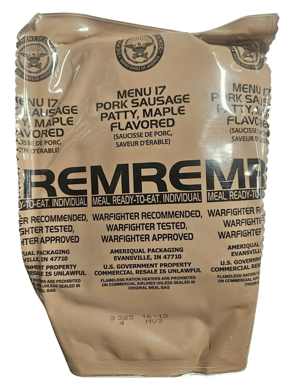MRE - Maple Pork Sausage MRE - Maple Pork Sausage