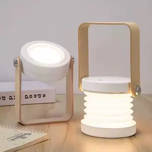 Portable Foldable LED Night Light Lantern - Touch-Control Dimmable Reading Lamp, USB Rechargeable, Lantern Mode, Bedroom Bedside Lighting for Travel & Daily Use (Ideal Gift)
