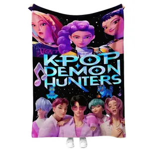 K-pop Blanket - Ultra Soft & Cozy Polyester Flannel Throw Blanket for Bed, Bedroom, Living Room | Perfect Gift for Birthday, Sister, Couple | the chair blanket