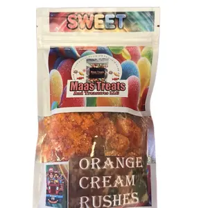Orange cream rushes candy 8 oz 1 and 1.5 lbs Orange cream rushes candy 8 oz 1 and 1.5 lbs
