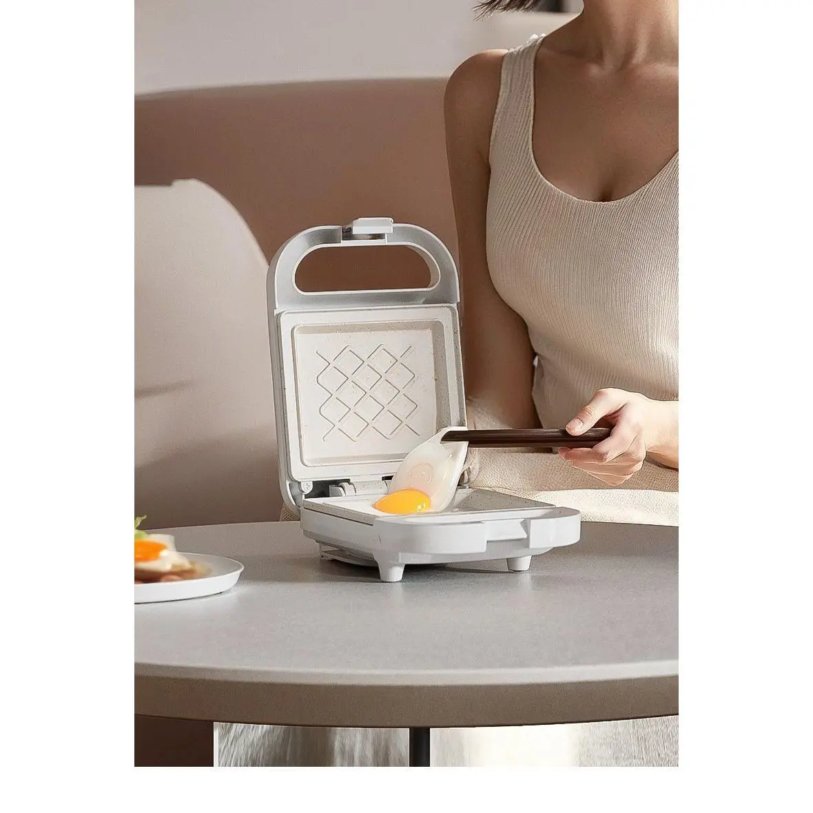 Multifunctional Household Breakfast Machine with Sealed Edge, Compact Toaster, Waffle Maker & Sandwich Press for Homemade Toast, All-In-One, Multi-Cooking