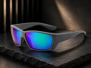 Costa Sports Eyewear, Eyewear Blackout Frame Sunglasses with Blue Mirror Lenses for Hiking, Camping