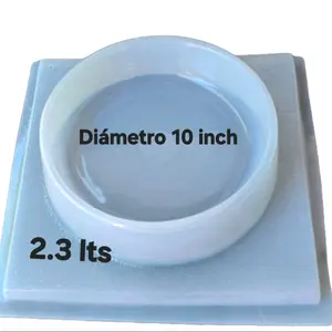 Molde Redondo de Plástico para Gelatinas 9.5 inch 5 litros Non-Toxic para Desserts Creativos