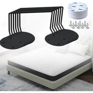 6 Pack Mattress Retainer Bar Keep Mattress Stopper from Sliding, Non Slip Mattress Gaskets for Bed Frame, Mattress Slide Stopper, Anti Slip Mattress Gripper, Mattress Brackets to Prevent Sliding