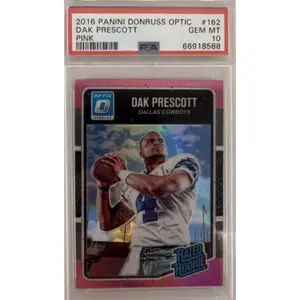 Dake Prescott Psa 2016 Donruss Optic Dak Prescott Pink 10