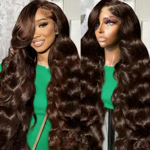 SheReigns Hair 30 Inch Body Wave Lace Front Wigs Human Hair Pre Plucked 13x4 HD Lace Front Wigs Human Hair 180% Density Body Wave Glueless Frontal Wigs Human Hair for Women