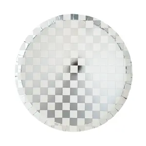SILVER CHECKER PLATES