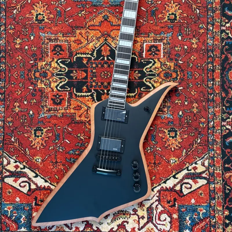 Factory Custom Explorer Electric Guitar Wylde Black Matte Color