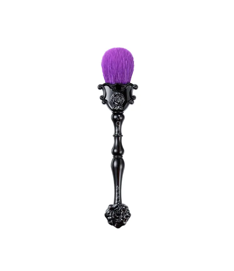Albino Luxury Face Brush – Soft Synthetic Violet Bristles & Ornate Handle | Ideal for Applying Blush, Powder & Highlight with Precision