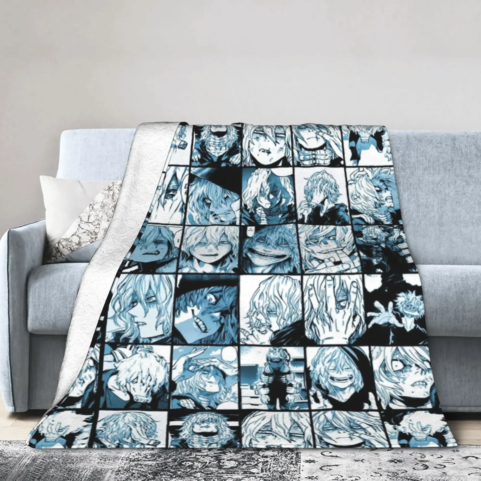 My Hero Academia Bakugo Katsuki Explosion Murder God Style Flannel Fleece Blanket - Ultra Soft, Cozy, Super Warm, Breathable Lightweight Bedding Throw for Anime Fans - Room Decor for Bedroom Couch Sofa, Birthday Christmas Gift, Breathable Lightweight Blan