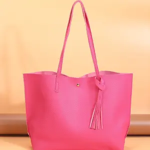 [Model Name] Pink Handbag with Large Capacity tote bag women handbag  large handbag