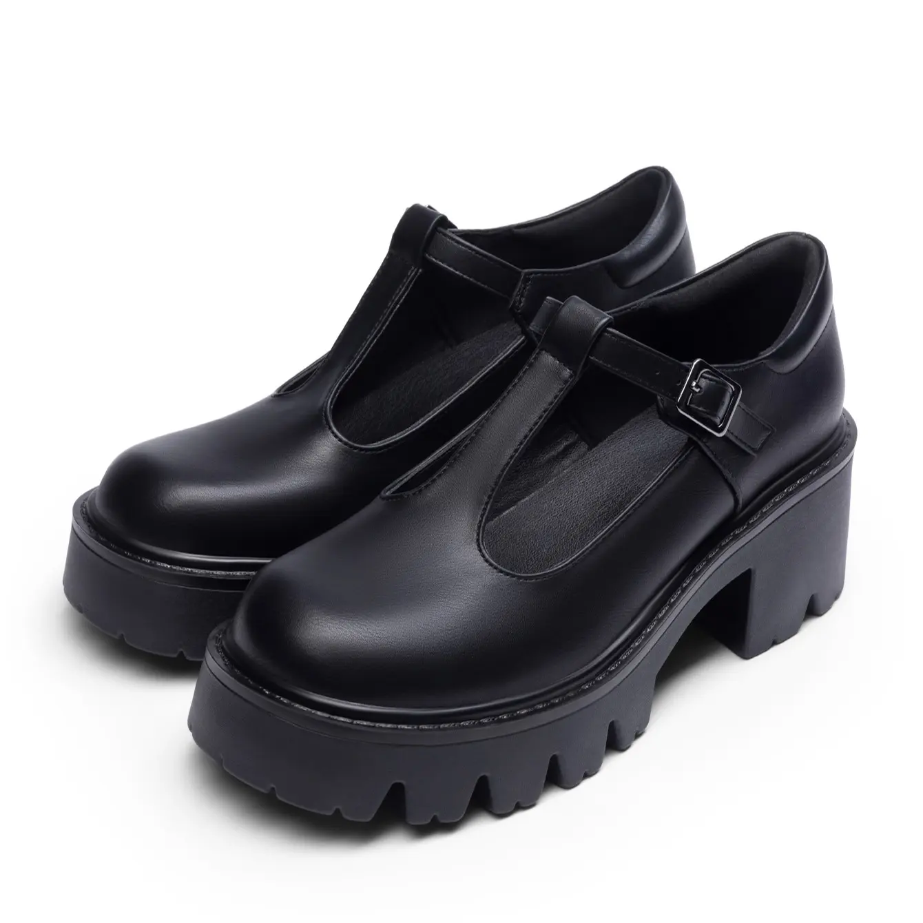 BLACK-PU【T-Strap】