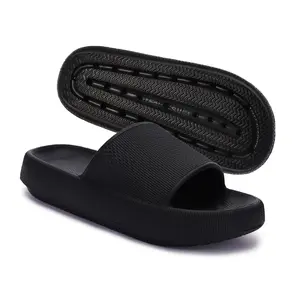 Soft Cloud Slides - Squishy Waterproof Pillow Slides, Cloud Foam Platform Slippers with Running Shoe Level Cushioning & Shock Absorption, Anti Slip Comfort Slides for Indoor & Outdoor