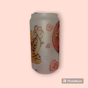 Frosted 18oz Glass Cup