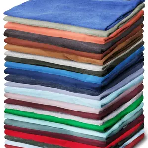 DYLANCARLAIN  24 pack Men's Cotton Short Sleeve T Shirts Bulk Pack Mix Colors Size Medium Variety of Shades