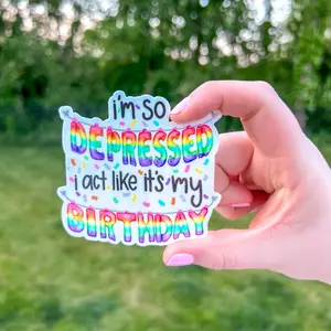So Depressed Sticker