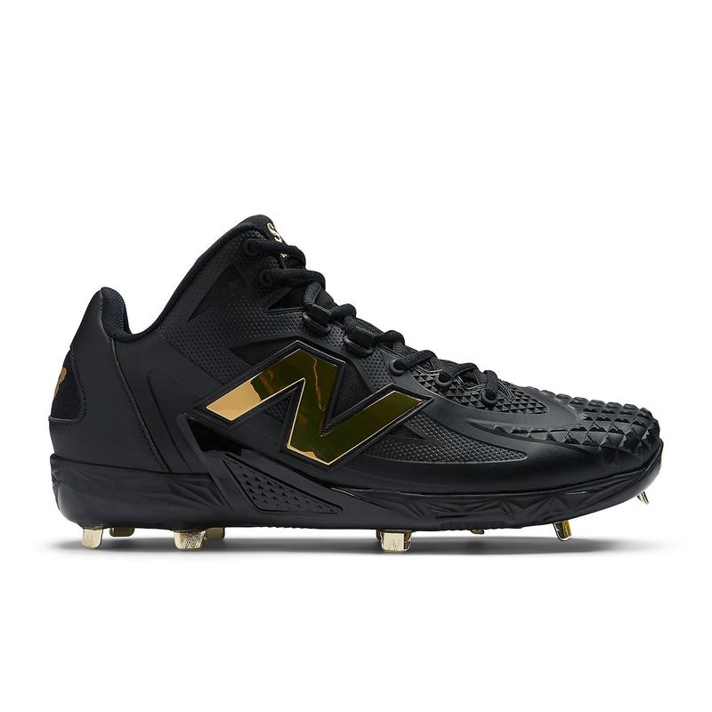 New Balance Ohtani 1 Cleats 'Black Metallic Gold' MSHOBK1