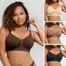 FeelinGirl Women's Wireless Bra Comfort Bralettes  Suitable for up to 44DD  No Underwire Unlined Cami Bra Seamless Tshirt Bras Sports Bra Everyday Daily Wear Breathable  newarrivals SohoChic