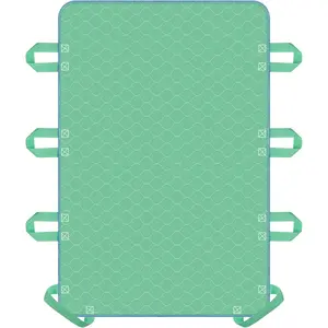 Positioning Bed Pad with 8 Reinforced Handles-34 x 52"-Reusable and Washable Transfer Sheet, Aid Assistant for Turning and Repositioning for Elderly, Incontinence Patients, Bedridden and Caregivers