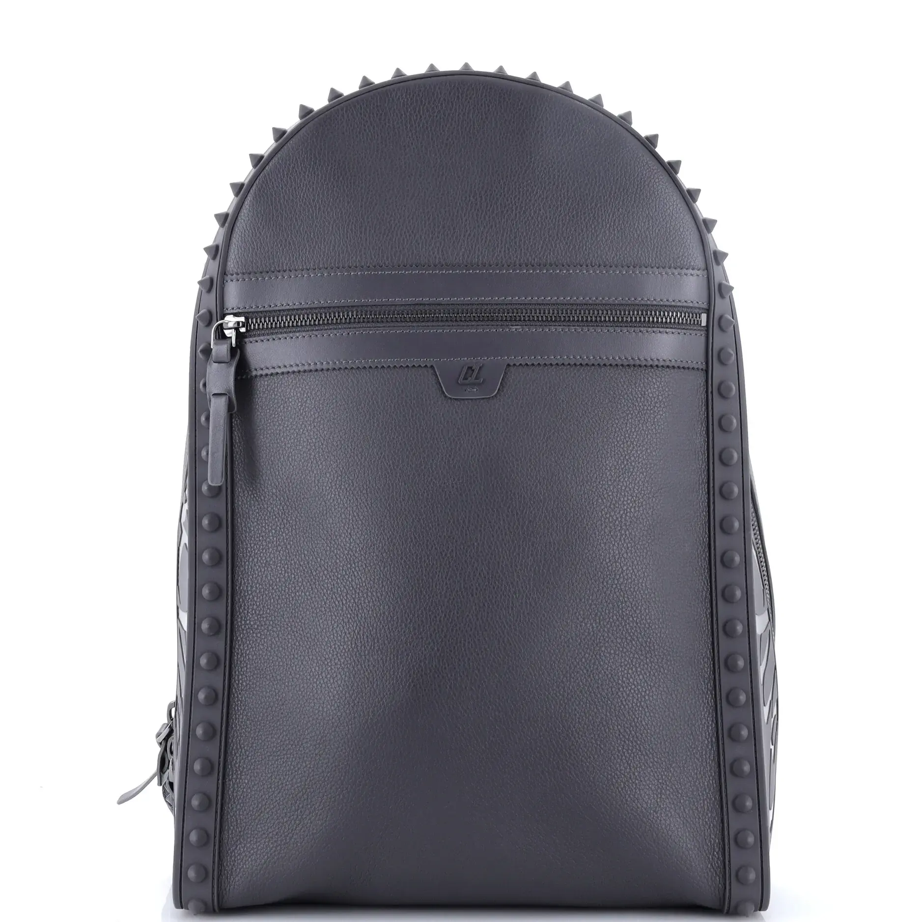 Pre-owned christian louboutin Leather Backpacks Backparis Backpack Spiked Medium by Rebag