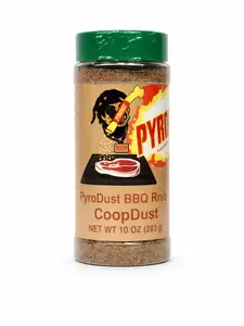 PyroDust BBQ Dry Rub CoopDust  10 oz - Savory Herb Forward for Chicken