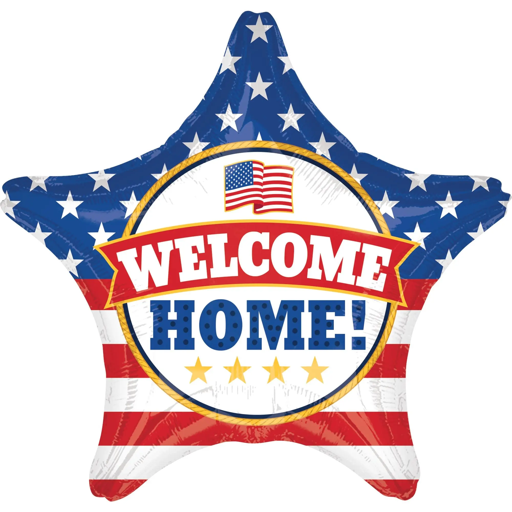 Giant Patriotic Welcome Home Star Balloon Giant Patriotic Welcome Home Star Balloon
