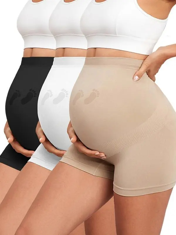 Maternity Shapewear Seamless Underwear Over Bump Pregnancy Shorts High Waist Panties Under Dress Belly Support Maternity Shapewear Seamless Underwear Over Bump Pregnancy Shorts High Waist Panties Under Dress Belly Support