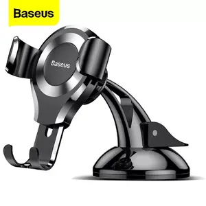 Baseus Gravity Car Phone Holder for iPhone 16 Samsung Suction Cup Car Holder for Phone in Car Mobile Phone Holder Stand 핸드폰 거치대