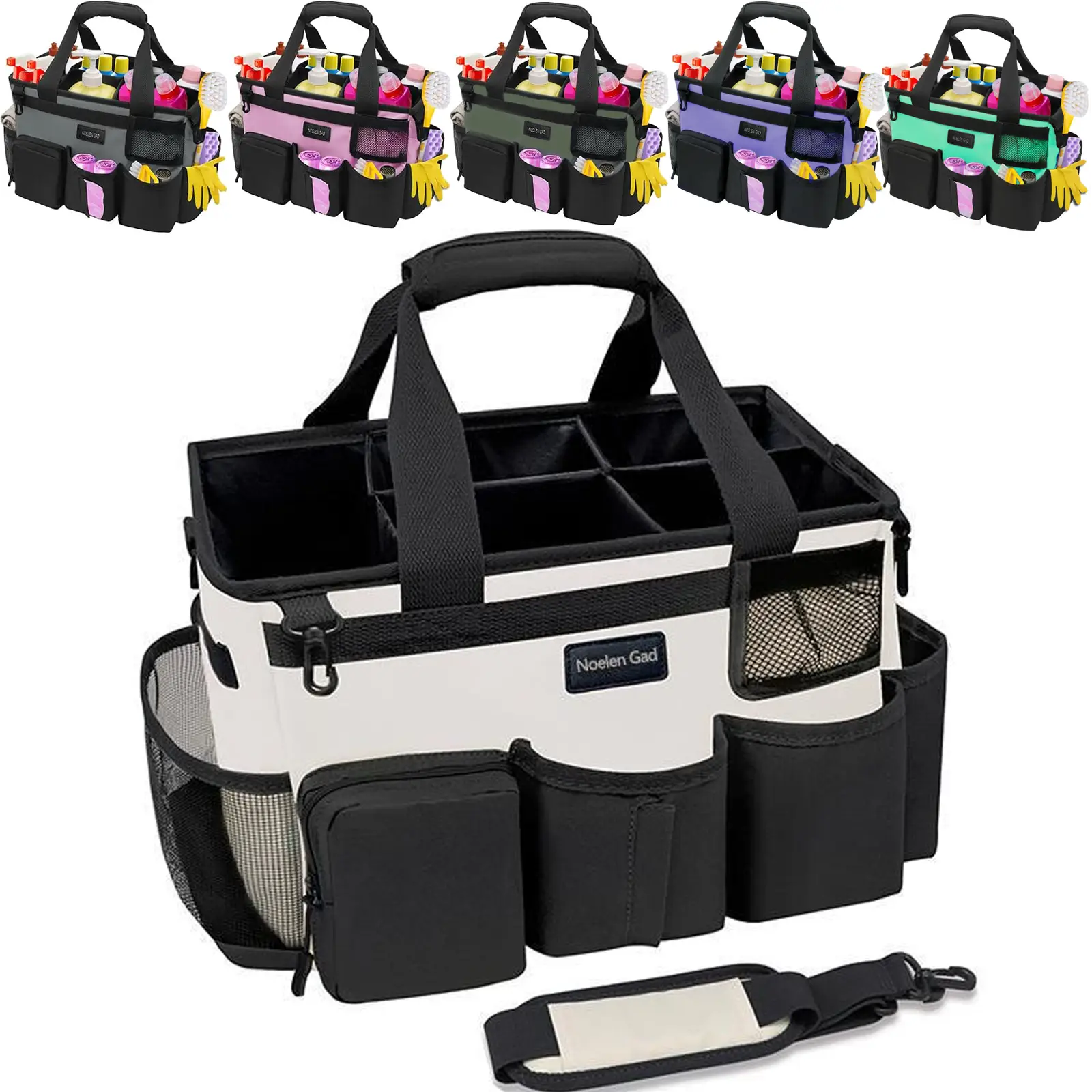 Multiple colors wear-resistant cleaning bags for cleaning cars cleaning tools st...