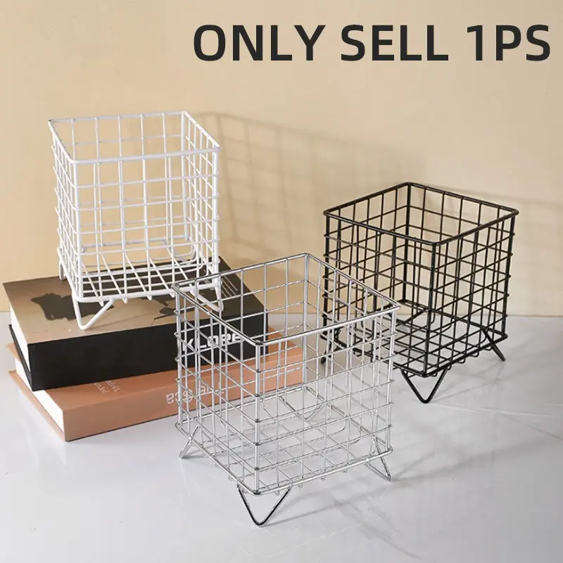 Multifunctional Desktop Storage Basket, Durable Metal Organizer for Toys, Coffee Beans, Ideal for Kitchen, Dining Room & Office Organization