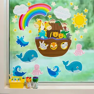 Noah's Ark Window Clings
