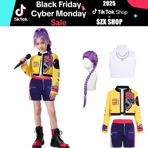 Kids Girls Pop Singer Costume 3-14 Years, Toddler Halloween Cosplay Stage Clothes Merch Singer Costume For Girls Pop Singer Costume For Girls Girls Pop Singer Costume Kids Pop Singer Outfit